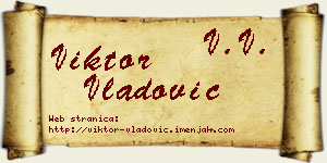Viktor Vladović vizit kartica